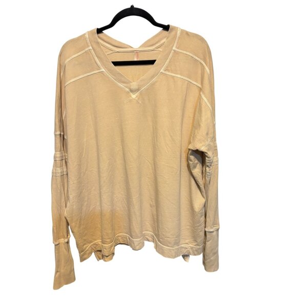 Free People Movement All Stars Layer Long Sleeve Top Latte - Picture 4 of 15